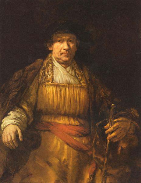 REMBRANDT Harmenszoon van Rijn Self Portrait, oil painting picture